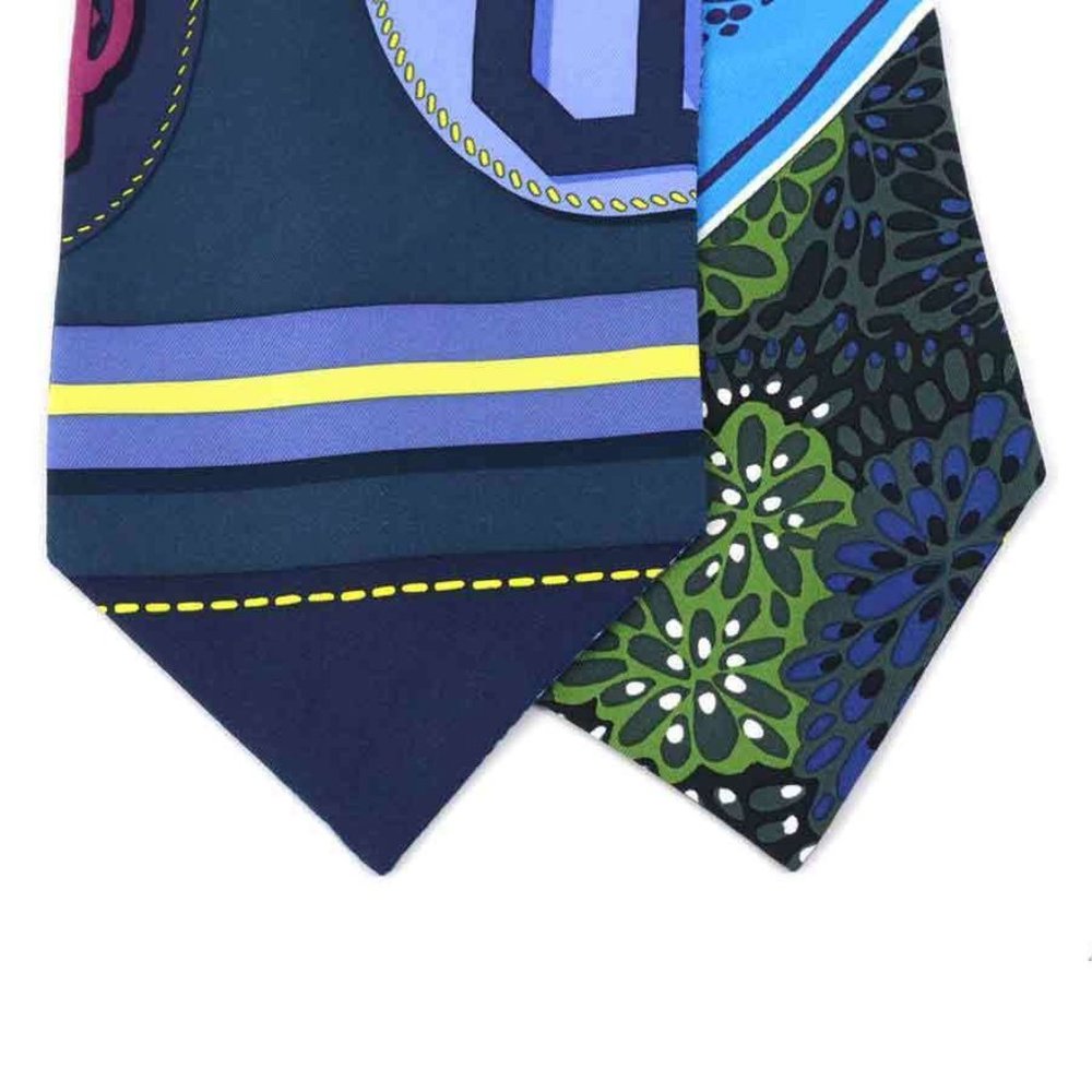 Authentic  HERMES Scarf Multicolor Silk - - Picture 3 of 10